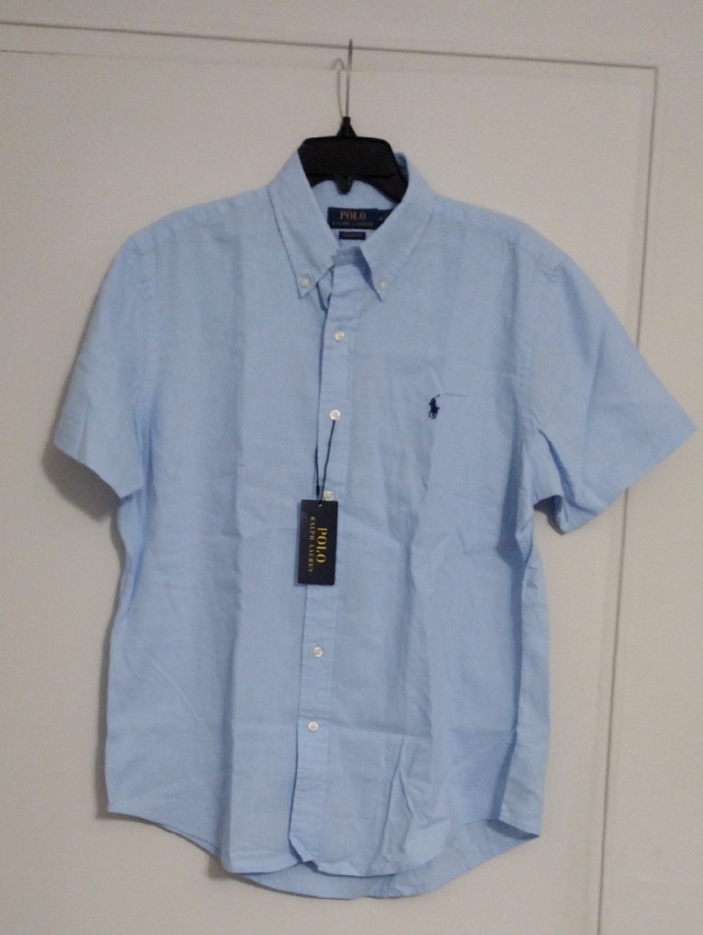 Polo by Ralph Lauren Light Blue Short-Sleeve Button-Down Shirt
